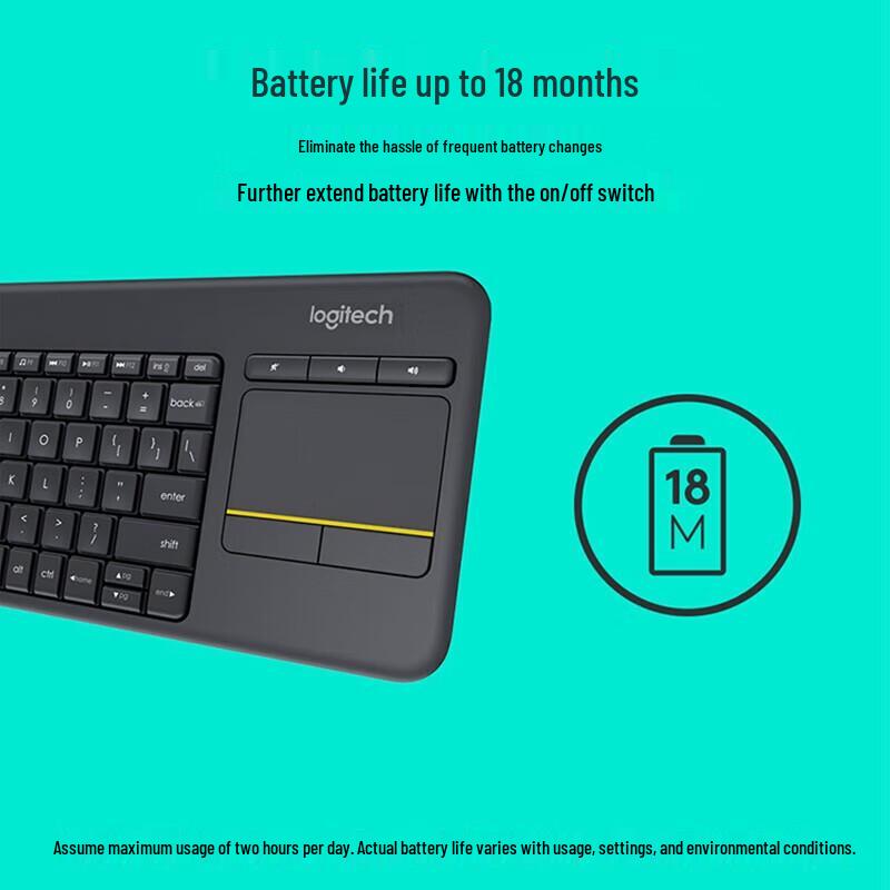 Logitech K400 Plus Wireless Touch Keyboard