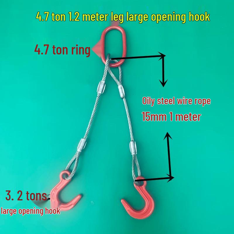Wire Rope Sling Variants: Pressed Wire Rope, Lifting Hook, Two-Leg, Three-Leg, Four-Leg.