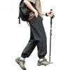 Mountain Series Outdoor Ice Silk Pants for Men, Spring And Summer Loose Thin Casual Joggers MMIZ05 Black L