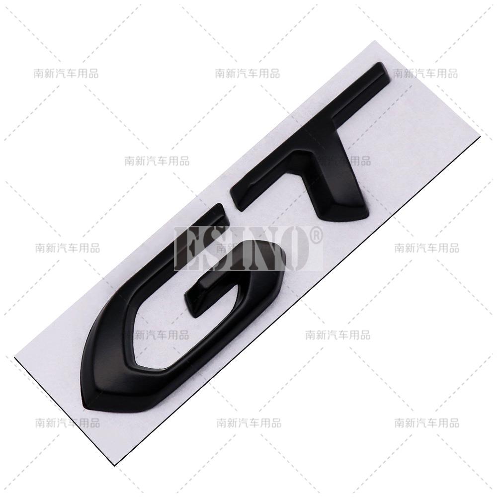 Car Styling GT 3D Metal Chrome Zinc Alloy Emblem Car Badge Body Fender Adhesive Emblem for Peugeot GT RCZ 308 508 3008 5008