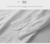 Men's Casual White Linen Shirt - Breathable, Loose-Fit, Three-Quarter Sleeve