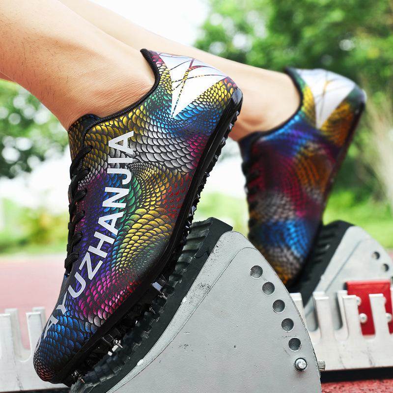 Spike shoes track and field sprinting training shoes men's spike shoes women's medium and long running long jump shoes high school entrance examin