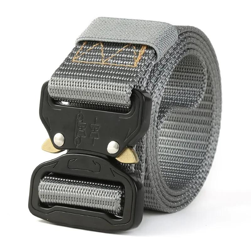Men's - Belt Multifunctional Buckle Nylon Belt Marine Canvas Belt Metal Buckle Outdoor Hunting Camouflage Belts for Men