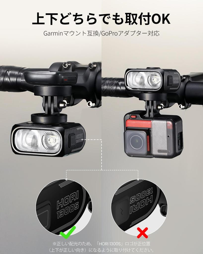 Lampa rowerowa Magicshine HORI 1300S na szosę 1300 Podwójna Niezależna Kompatybilna z Mocowaniem FTR Linkage i Aplikacją IPX6 Rowerowe Jazda Nocna, Lumeny,