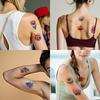 9pcs Temporary Tattoo Waterproof Long-lasting Body Stickers Daisy Sunflower Orchid For Cheeks Shoulders Children