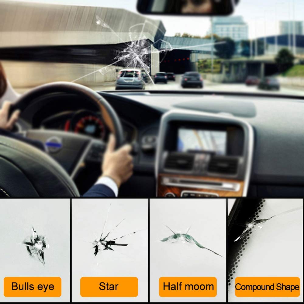 Gliston Windshield Crack Repair Repair Kit Set for Fixing Stepping Stone Scratches Hole Filling Repair Repair