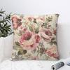 Floral Rose Pattern Pillow Case Sofa Decorative Home Double-sided Print Plush Square Throw Pillow Covers Cushion Decor Cover