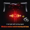 Wireless Turn Signal Rear Lamp Bike Horn Alarm USB Rechargeable Bicycle  Warning Tail Light Remote Control for Night Riding