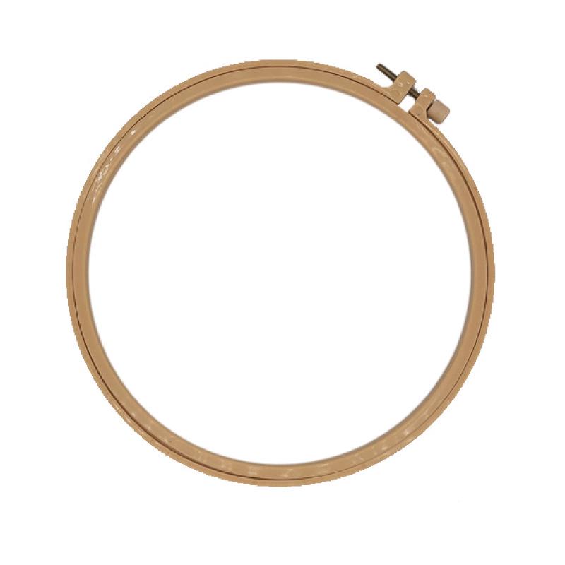 Adjustable Imitation Bamboo Embroidery Hoop: DIY Cross-Stitch Punch Needle Frame with Colorful Plastic Design