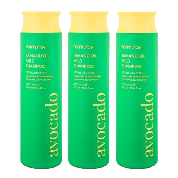 FARM STAY Tamanu Oil Mild Shampoo – Avocado  (300ml / 10.14 Fl.oz.) , Hibiscus (300ml / 10.14 Fl.oz.) (7 Options)