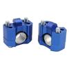 Motorcycle Handlebar Heightening Clamp Adapter CNC 22mm 28mm Riser For 7/8" 1-1/8 Pit Dirt Motorbike Bar Clamps Universal
