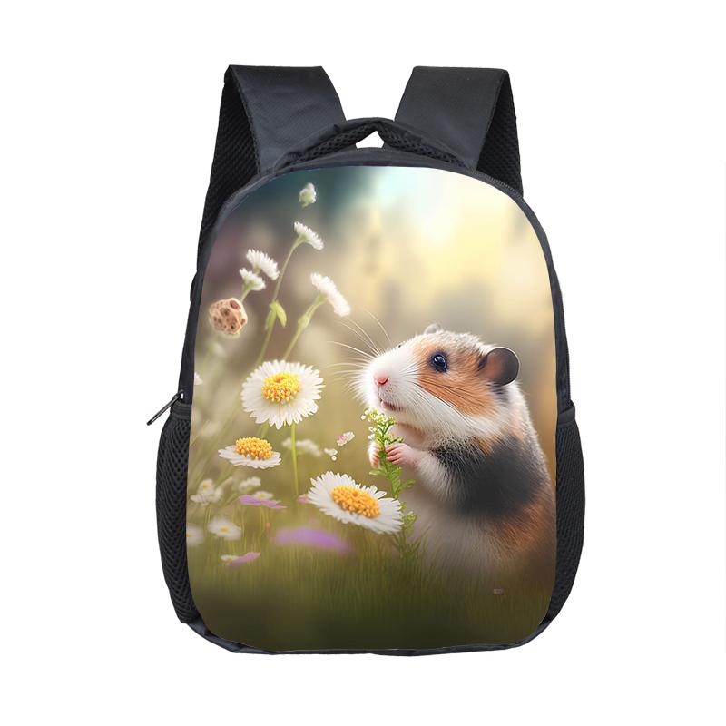 

Рюкзак с рисунком хомяка/питомца морской свинки для детей, школьные сумки для мальчиков и девочек, детский сад, рюкзак для малышей
