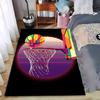 Colorful Basketball Hoop Design Carpet for Living Room or Bedroom Decor Suitable for Use As an Anti-slip for Living Room Bedroom Sofas