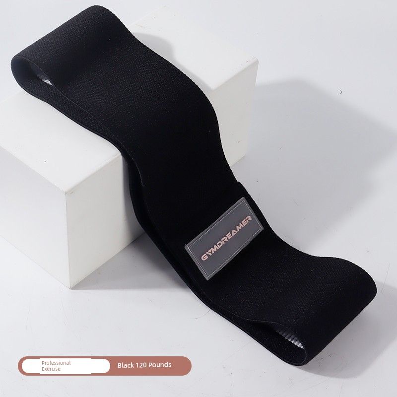 

GD Yoga Elastic Band Fitness Female Elastic Force Circle Resistance Band Hip Strength Training Stretch Tension Band Training Hip Exercise Band Simple professional 120 pounds Noble Black]