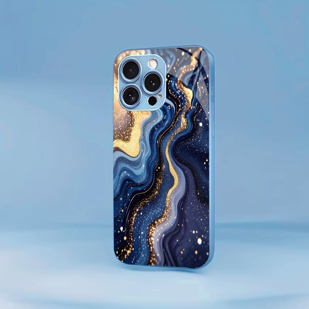 Texture New Hot-selling Protective Case Phone Case Metallic Paint Glass PhoneCase for iPhone 17 16 15 14 13 12pm Pro Plus