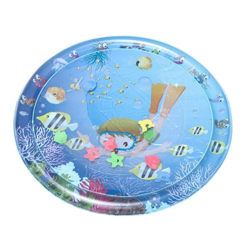 

Baby Water Mat Tummy Time Play, Sensory Inflatable Mats for Infants Aged 6 to 12 Months Baby Playmat