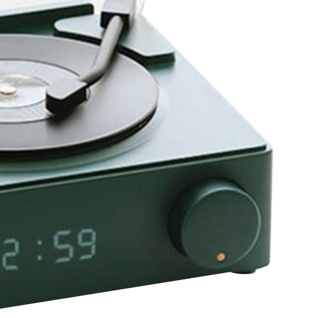 Record Player Bluetooth Speaker 3 Modes HiFi Stereo Sound Portable Wireless Turntable Speaker Alarm 