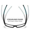 Square Frame Fashion Sports Model Anti-Blue Light Presbyopia Glasses Hd Ultra-Light Elderly Reading Glasses Eye Protection