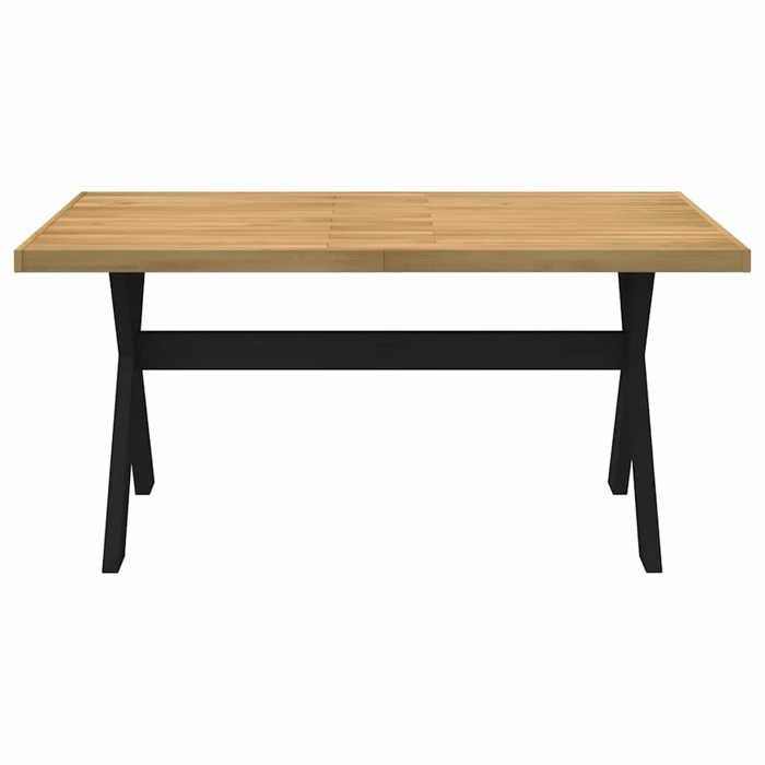 VidaXL Table à manger NOAIN pieds en forme de X 160x90x75cm massif pin, table de salle à manger, table de dîner, table de 4100043