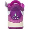 Air Jordan 3 Retro GS Joker Kids Sneakers White Vapor-Green Vivid-Purple HQ0784-100