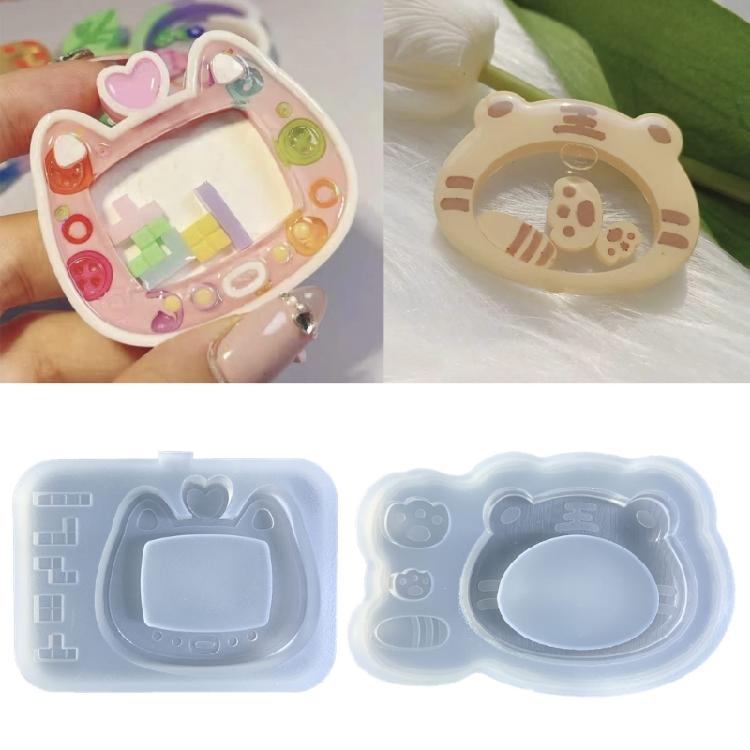 Resin Casting Shaker Mold Epoxy Quicksand Silicone Molds Resin Shaker Mold for Pendant Jewelry Keychain Decoration Craft