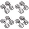 10pcs Furniture Drawer Hinge No Slot Required Cabinet Hardware Hinges Cold Rolled for Window Cupboard Kitchen Door Repair Tools
