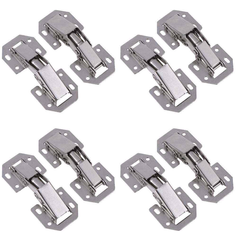 10pcs Furniture Drawer Hinge No Slot Required Cabinet Hardware Hinges Cold Rolled for Window Cupboard Kitchen Door Repair Tools