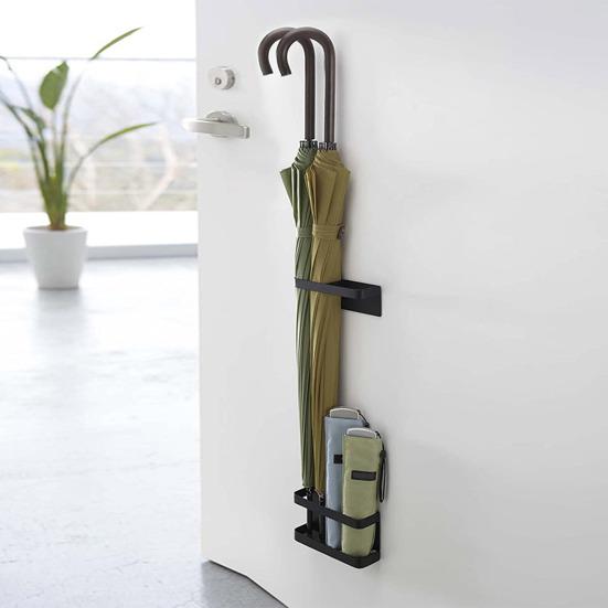 Yousheng Magnetic Wall-Mounted Umbrella Stand Storage Holder Height Adjustable No-Drill Installation Storage Rack Umbrella Organizer