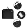 1pcs Black Suit Dustproof Garment Bag With Label Down Jacket Clothing Organizer Apparel Storage Pouch For Formal Wear