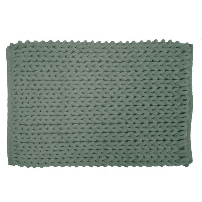 Tapis de bain - EDEN - Arielle - Chenille effet relief - 50 x 80 cm - Terracotta