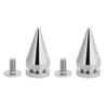 20 Pcs 10*20mm Silver Metal Bullet Spikes Studs Rivets Bag Belt Leathercraft