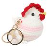 Handmade Woolen Chicken Keychain Pendant – Cute Ornament