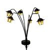 Solar Lantern Retro Vintage Style, 3/6LED Decorative Street Lamp Light, IP65 Waterproof Dusk to Dawn for Garden Courtyard