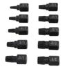 10Pcs Damaged Screw Extractor Set Cr V Steel 18in to 1332in Hex Bolt Extractor for