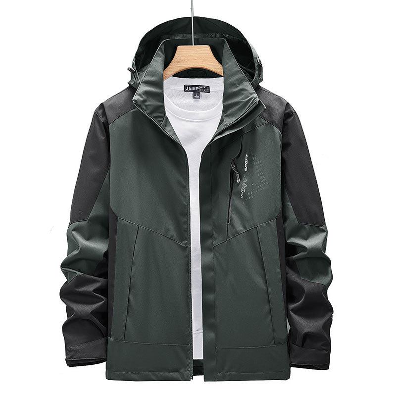 Women's and Men's Plus Size Waterproof Windproof Jacket for Spring and Autumn - Single Layer Coat for Outdoor and Mountaineering