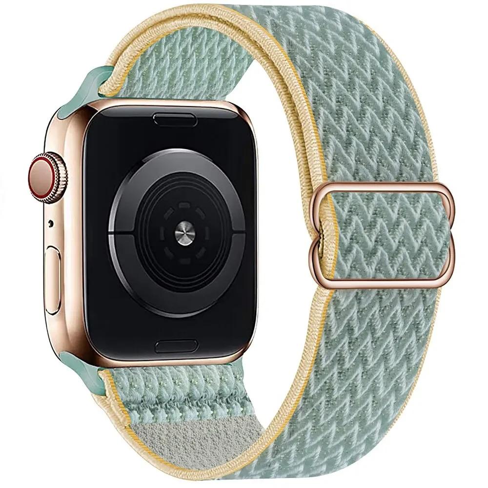 Elastyczny Nylonowy Pasek do Apple Watch ultra 2 49mm Seria 9/8/7 41mm 45mm38/42-40mm/44mm Boho Bransoletka iWatch 6 5 4 3 Se Pasek