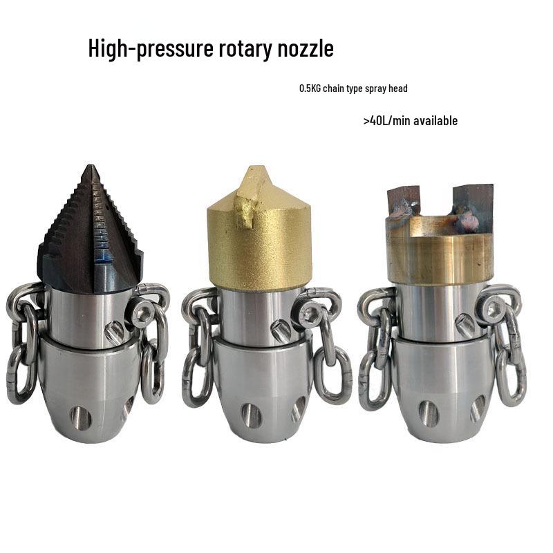 Buse Pagode Rotative en Acier Inoxydable de 0,5 KG pour le Nettoyage des Canalisations et l'Élimination des Taches d'Huile