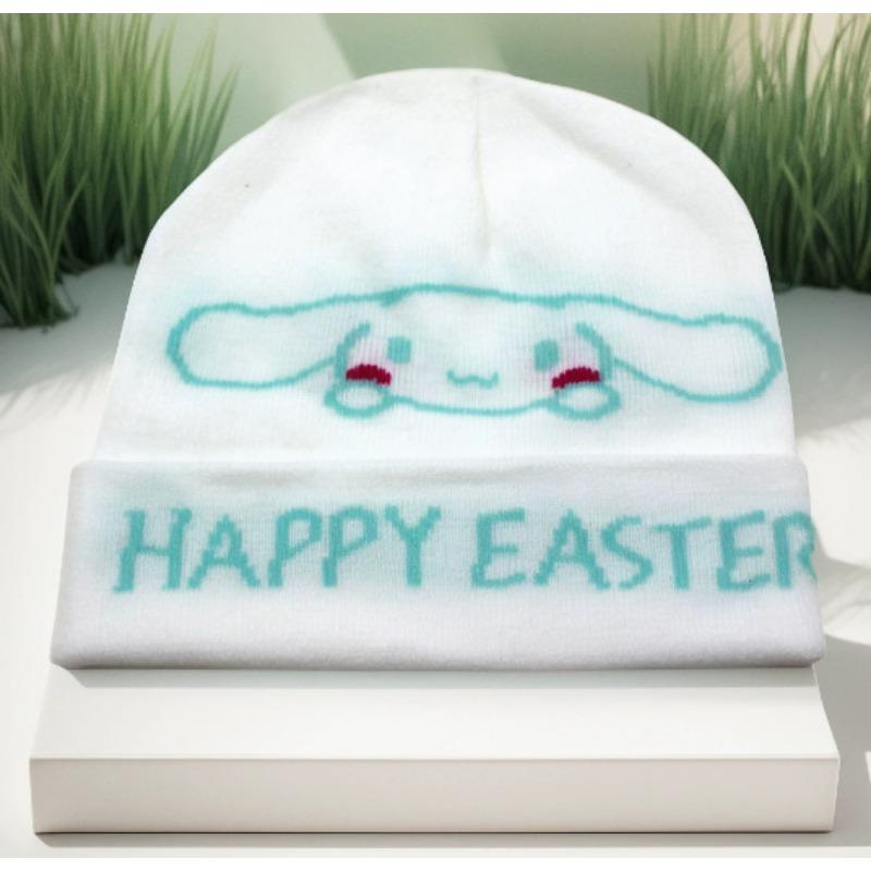 Hllokitty knitted hat cartoon cute kt cat cold hat girls autumn and winter warm cover wool hat
