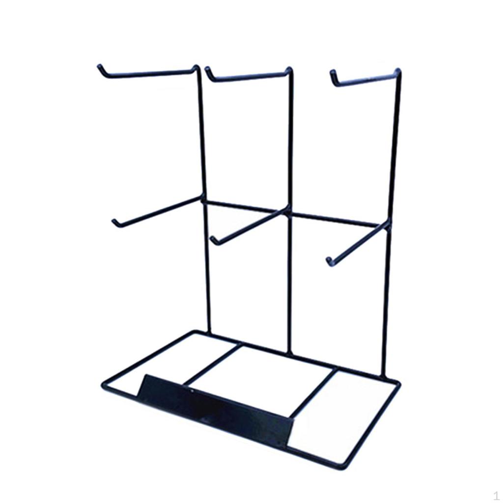 Bijoux Schmuckständer auf 2 Ebenen mit 6 Ohrring-Aufbewahrungshaken zur Organisation von Haarsträhnen