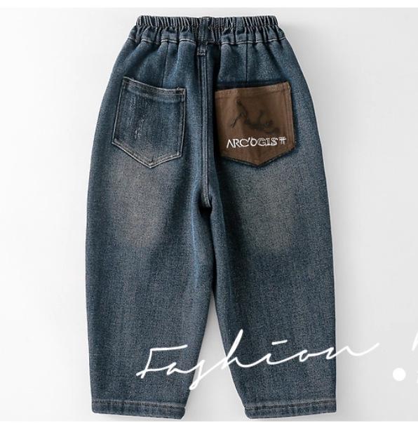 

Fairy Tale Memory Thick Fleece-Lined Baby & Toddler Jeans for Autumn/Winter 140 cm