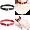 New Punk Gothic Leather Buckle Choker Collar Necklace Bracelet