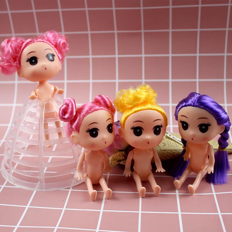 12CM Unisex Confused Doll DIY Kit with Cake Skirt - Children's Toy