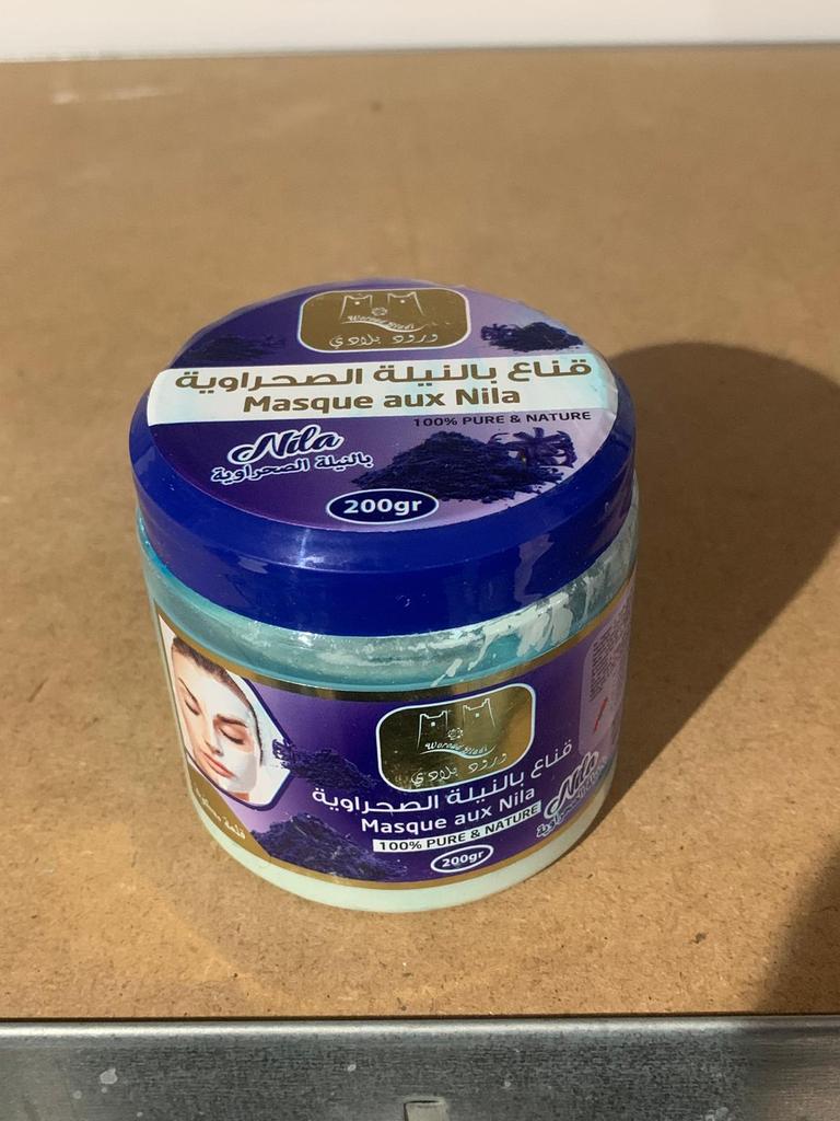 Blue Nila Maske 200 g – Natürliche beruhigende und revitalisierende Behandlung, spendet Feuchtigkeit und gleicht die Haut aus