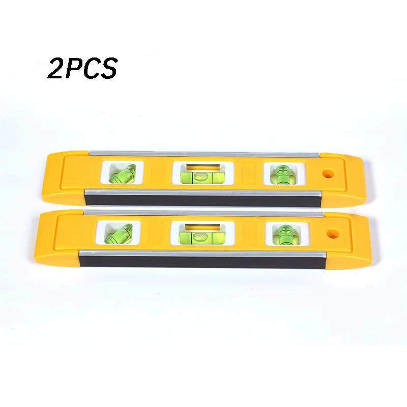 9 inch Magnetic Spirit Level 3 Bubble Mini Portable Spirit Level Tool Vertical Horizontal Balance Ruler Inclinometer Portable AB