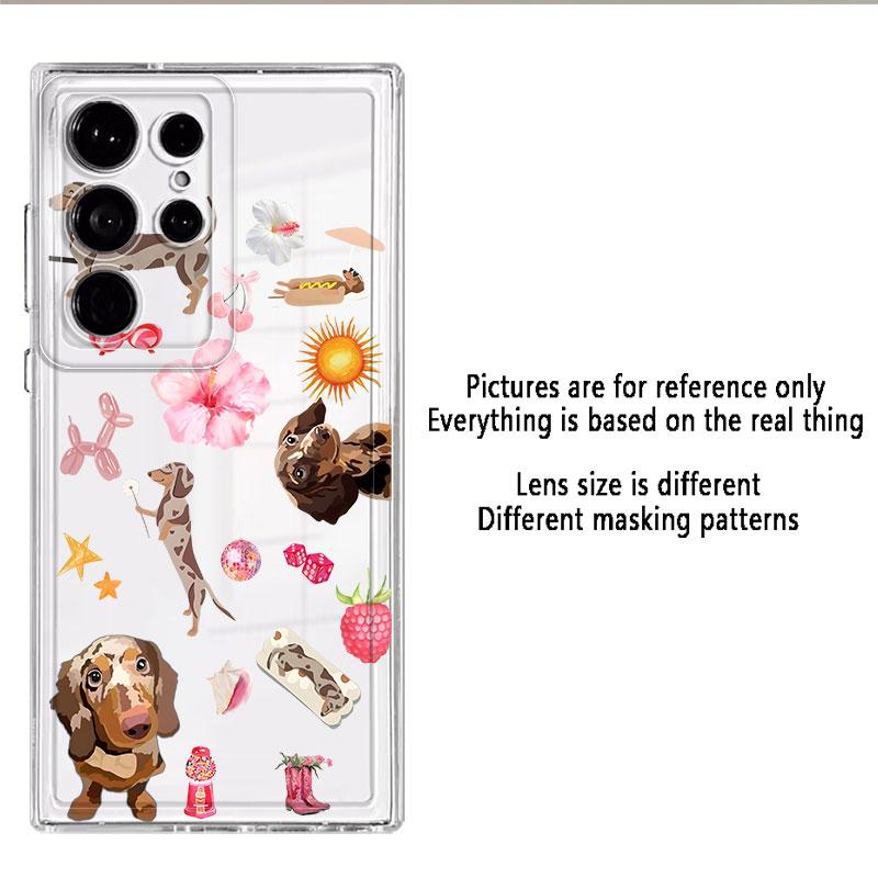 Cartoon Cat And Dog Phone Cover Case for Samsung Galaxy S26 S21 S22 FE Note 20 Ultra 10 S20 Plus S24 S23 Ultra S25 Edge