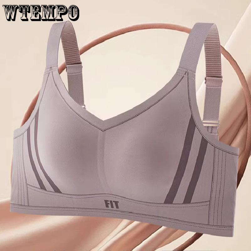

Untouched Lingerie Women s Full Cup Lifting Bra Anti Sagging Collection Paired Breasts Thin Sports Bra 3XL бежевий