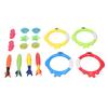 Torpedos Swim Sinking Set Seahorses Fish Rings Underwater Swimming Pool Toy for Children Kids