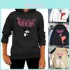 Stijlvolle Kawaii Kuromi Hoodie met Grunge Gotisch Ontwerp En Cartoonprint