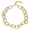 Harujio Chain Necklace Thick Womens Large Silver Gold Extra Choker Dance (Gold)