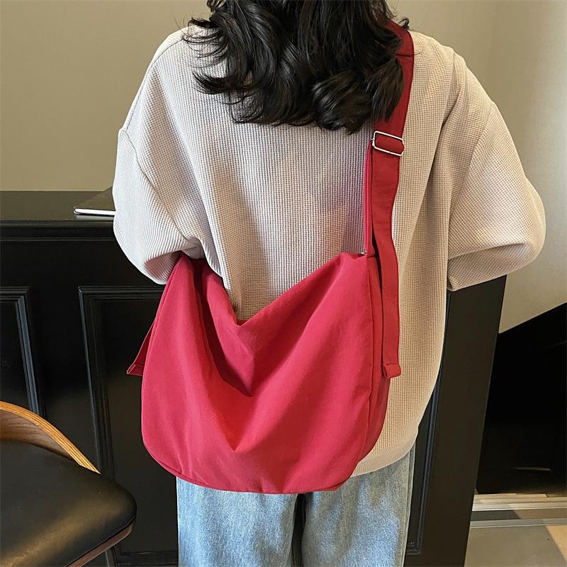Bolso de hombro de gran capacidad, bolso cruzado para mujer, bolso de viaje para estudiantes, bolso hobo